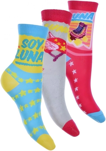 Súprava ponožiek Soy Luna - 3 ks