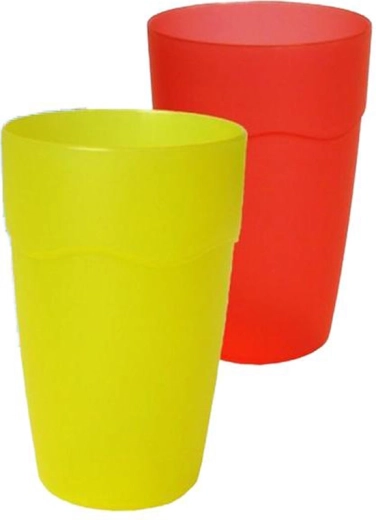 Plastový detský pohárik s uškom 200 ml – mix farieb