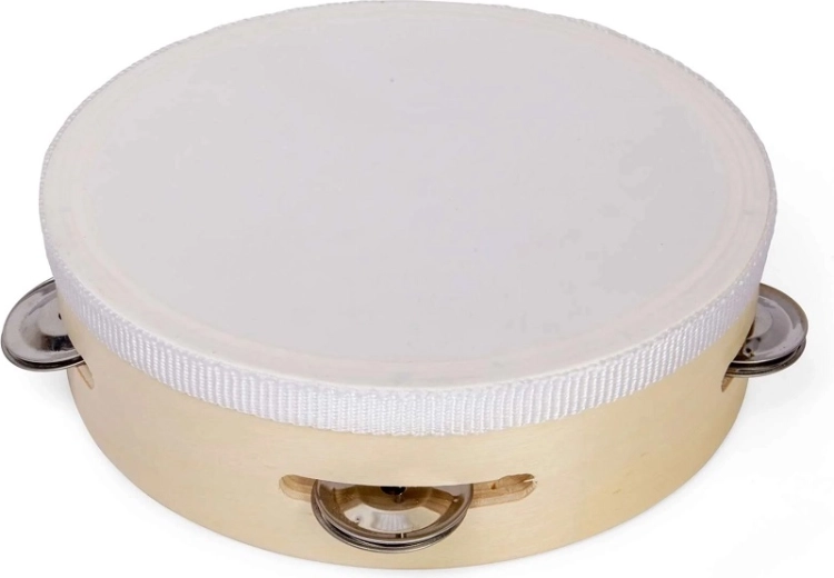 Bigjigs Toys drevená tamburína – prírodná