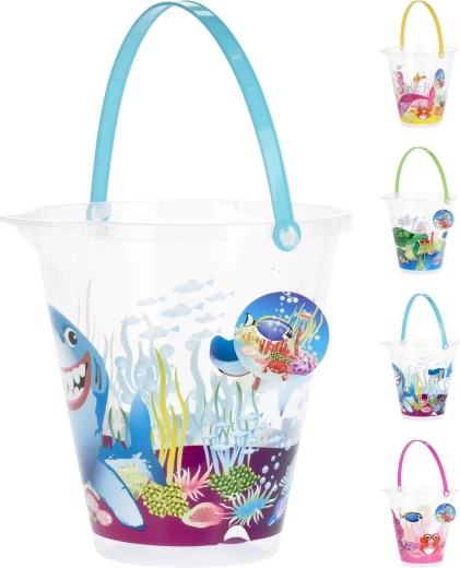 Detské vedierko s uškom s morským motívom 22 × 23 cm, mix farieb