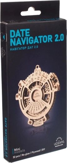 Ugears 3D drevená mechanická skladačka – večný kalendár