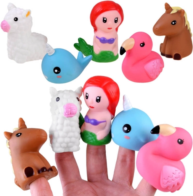 Farebná sada prstových bábok pre deti