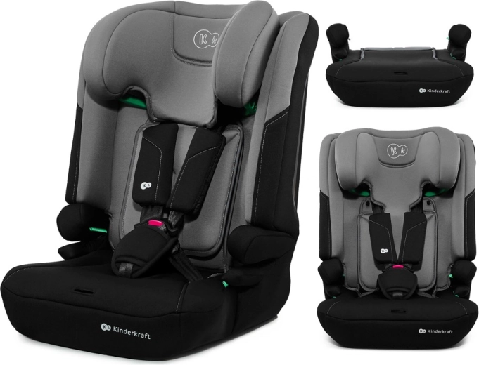 Kinderkraft autosedačka I-Comfy i-Size, 76–150 cm, tmavosivá