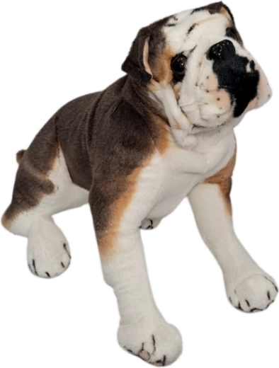 Plyšový pes buldog - 1 kus