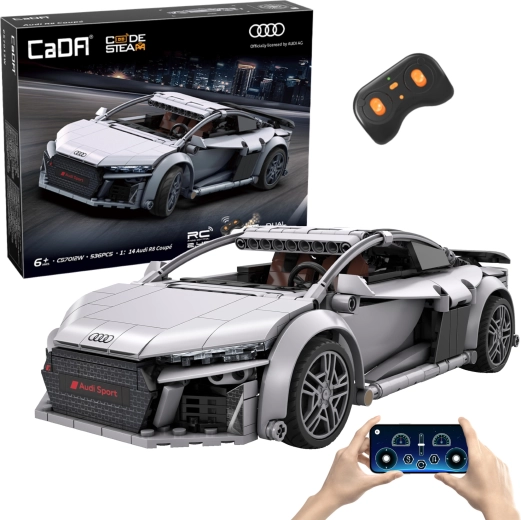 Stavebnica CaDA RC športové auto AUDI R8 Coupé 1:14, 536 dielikov