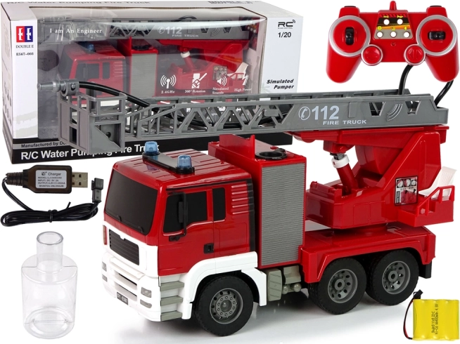 Diaľkovo ovládaný hasičský vodný rebrík