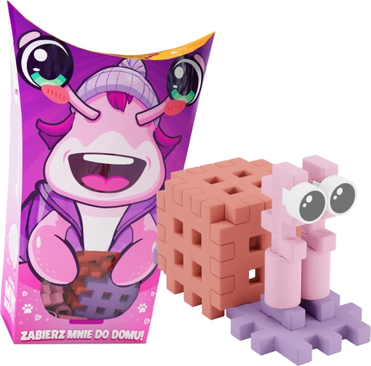 Stavebnica MINI WAFFLE Pocket Pets – slimák