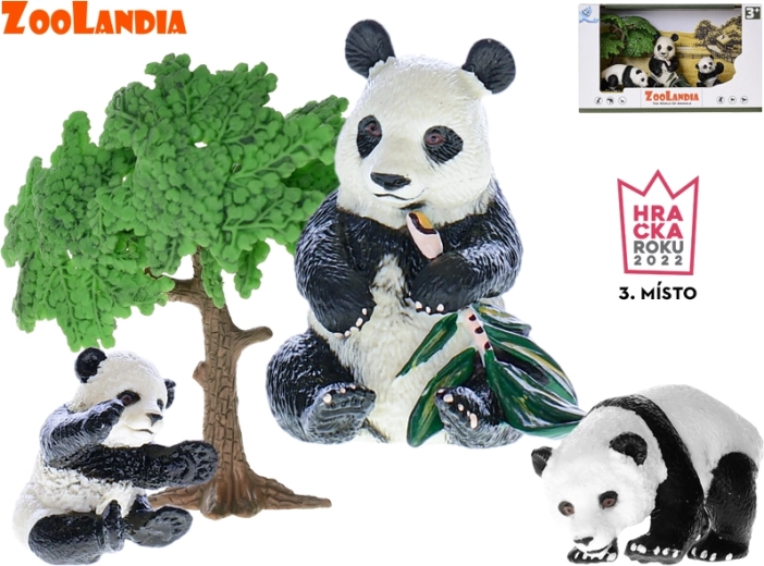 Zoolandia panda s mláďatami a doplnkami