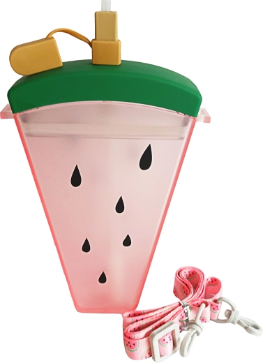 Pohár na pitie so slamkou melón