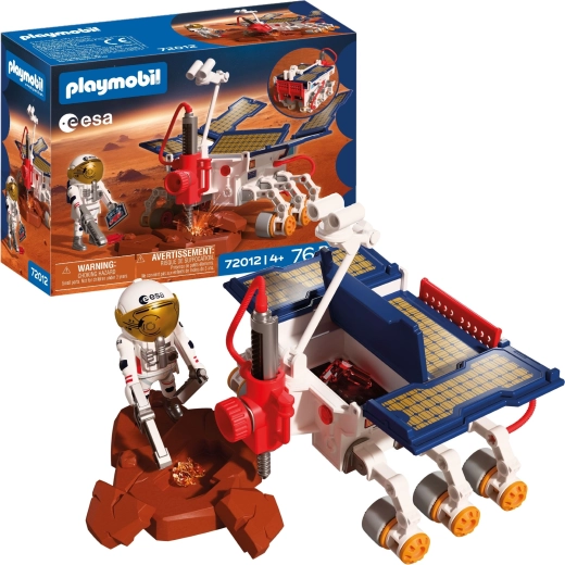 Playmobil vesmírna misia Mars – rover a astronaut ESA s doplnkami, 76 dielov