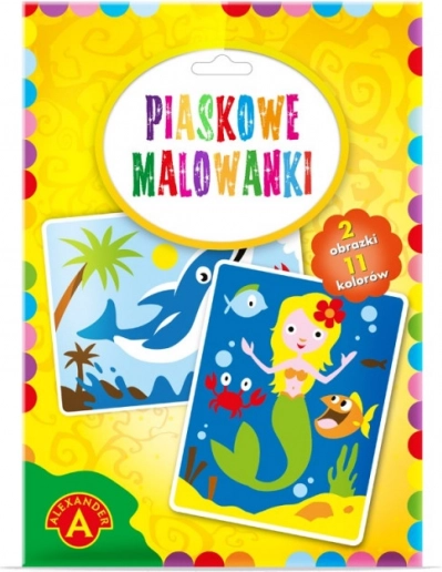 Piesková maľovanka Víla a delfín – kreatívna sada pre deti