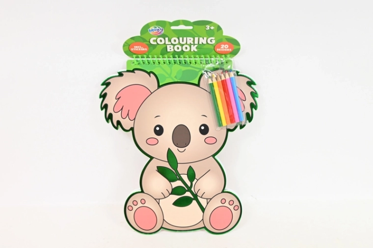 CCG omaľovánky koala (20 listov) + 6 pasteliek