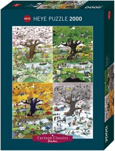 Puzzle 2000 dielikov HEYE – štyri ročné obdobia