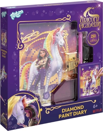 Diamantové maľovanie – zápisník A5 Jednorožčia akadémia TOTUM