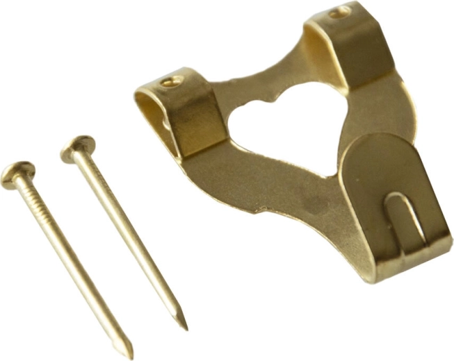 Kovový mosadzený háčik na stenu IXA, veľkosť 3, 250 ks