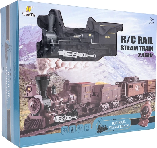 Retro vláčik s dymom, svetlom a zvukom 172 cm