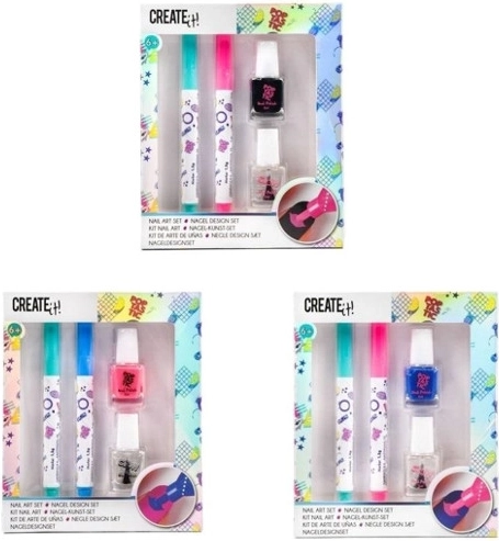 Create It! sada lakov a nail art markerov na nechty