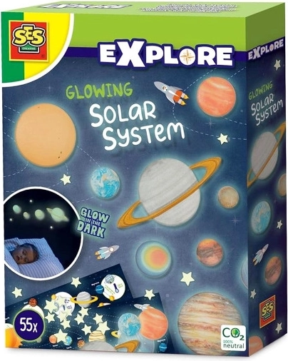 SES svietiaca sústava slnečnej sústavy na stenu a strop