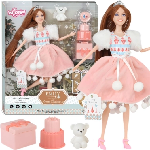 Woopie Royal bábika Emi narodeninová princezná s medvedíkom