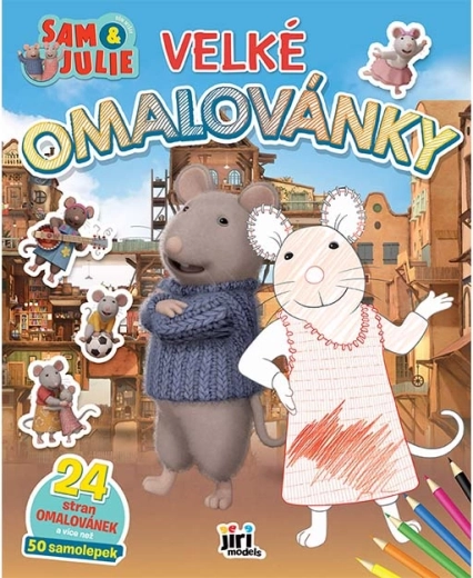 Veľké omaľovánky Dom myšiek Sam & Julie