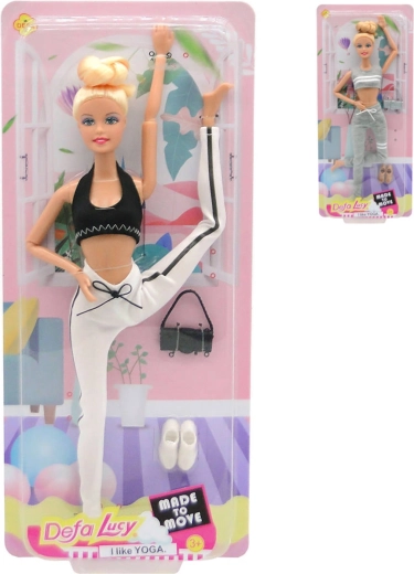 DeFa Lucy kĺbová bábika v športovom fitness oblečení 29 cm - 1 kus
