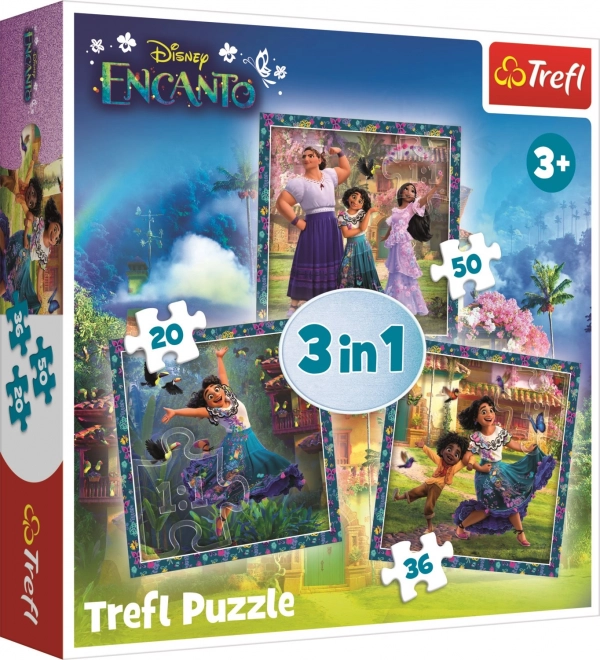 Puzzle ENCANTO: postavy 3v1 (20, 36, 50 dielikov) TREFL