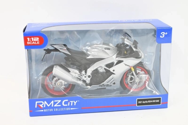 Model motorky RMZ Hobby Aprilia RSV4 1:12 strieborný