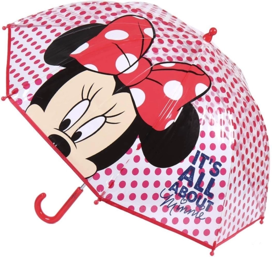 Cerdá detský manuálny dáždnik Disney Minnie červený