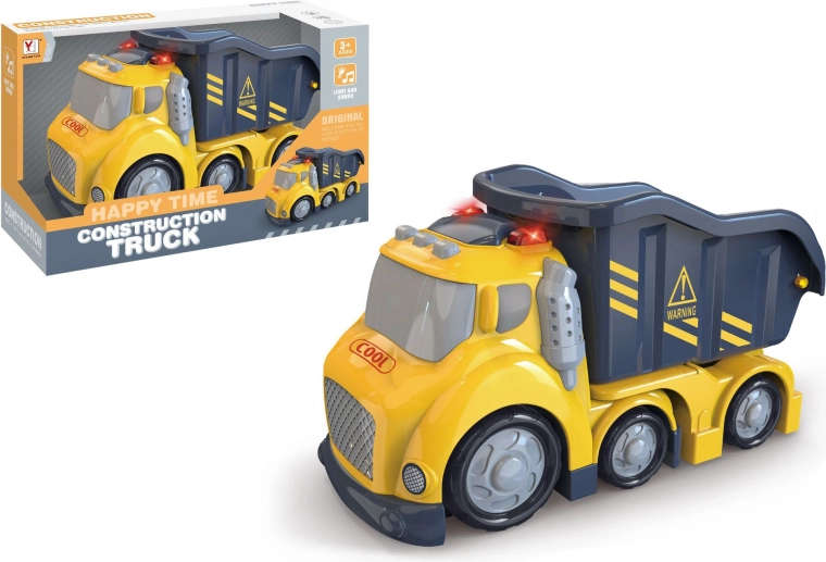 Stavebné auto sklápač so svetelnými a zvukovými efektmi