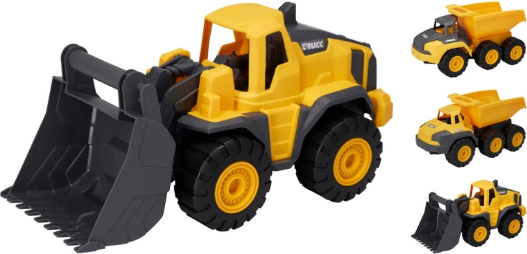Nákladné stavebné autá 26 cm – mix druhov