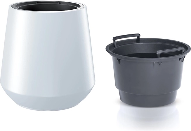 Kvetináč s vložkou Heos biely 44 cm