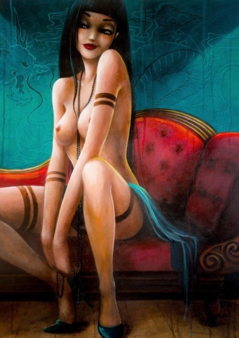 Puzzle Misstigri: Slečna dračica 1000 dielikov