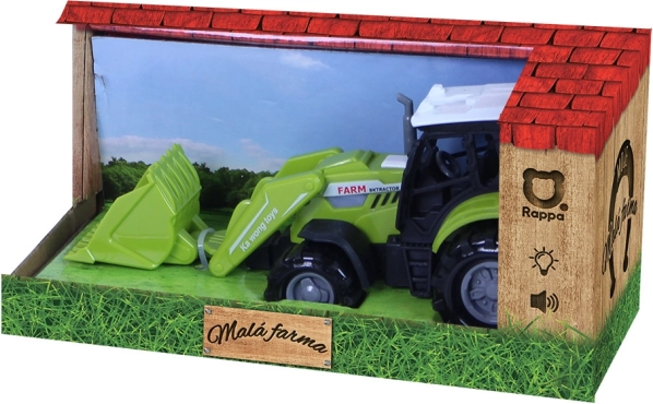 Detský traktor s lyžicou so zvukmi a svetlom