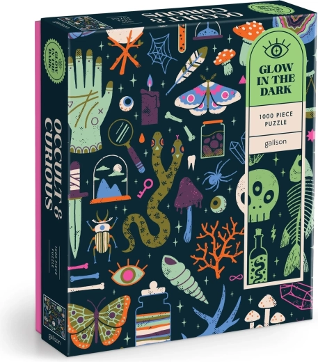 Galison svietiace puzzle Okultné a zvláštne, 1000 dielikov