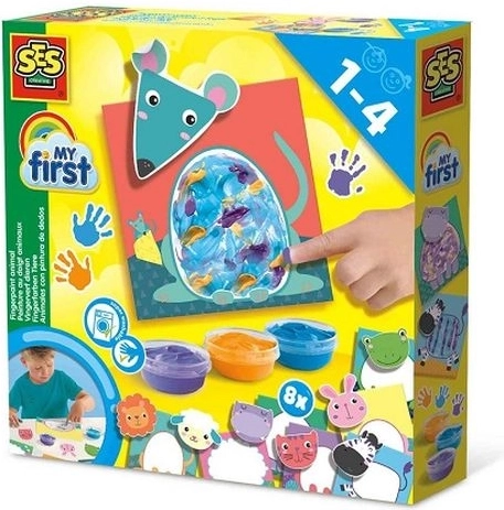 SES Creative My First zvieratká – maľovanie prstami