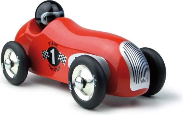 Vilac červené historické pretekárske auto