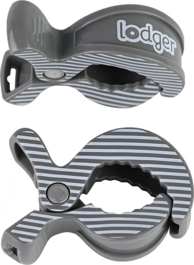 Lodger swaddle clip carbon stripe - 2 balenia