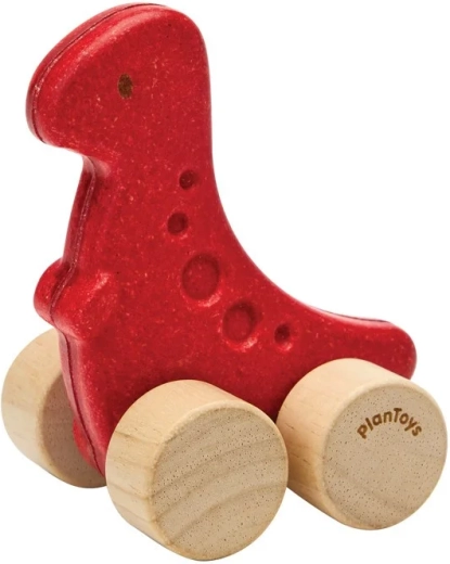 PlanToys drevené autíčko dinosaurus dino rex - 1 kus