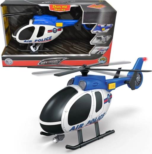 Policajný vrtuľník 1:14 so svetlami a zvukmi