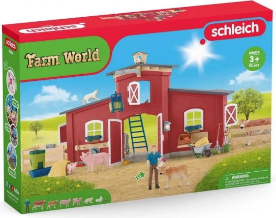 Veľká stodola so zvieratami a doplnkami Farm World