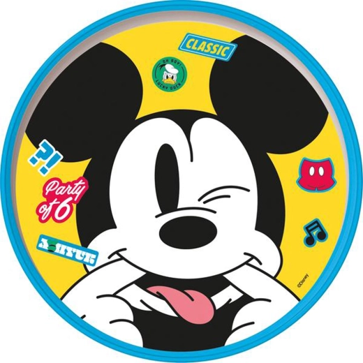 Plastový tanier MICKEY s protišmykovým dnom 19,5 cm