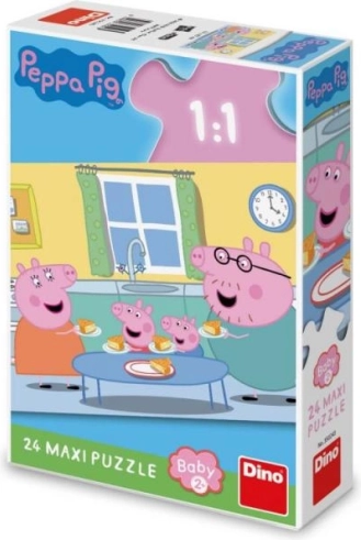 Puzzle Peppa Pig obed 24 maxi dielikov