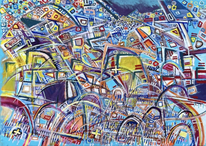 Enjoy puzzle Napätie v krivkách 1000 dielikov