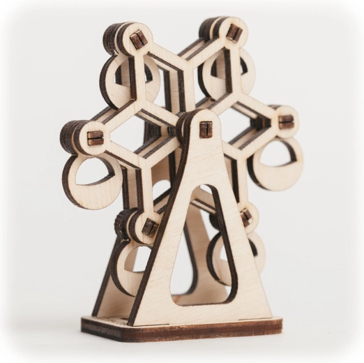 Cutewood drevené 3D puzzle kolotoč