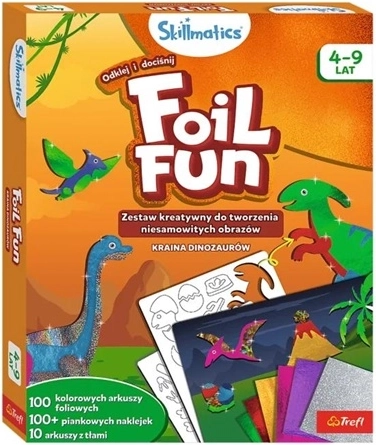 Skillmatics Foil Fun dinosauří krajina – kreatívna sada s fóliami