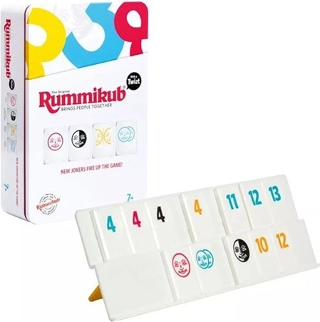 TMT Rummikub 3v1 cestovná hra v kovovej krabičke