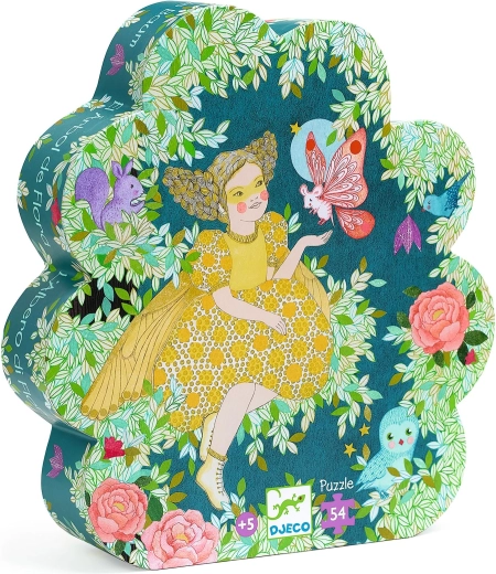 Djeco puzzle v krabičke Strom víly Flory – 54 dielikov