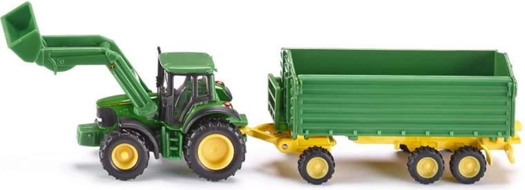 Siku Farmer traktor s prívesom JOHN DEERE 1:87