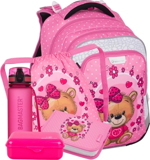 Bagmaster lumi 24 h veľký školský set pre prvákov – medvedík