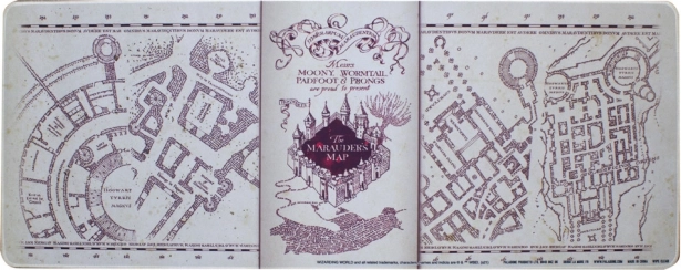 Podložka na stôl HARRY POTTER – Pobertov plánik 40 × 80 cm